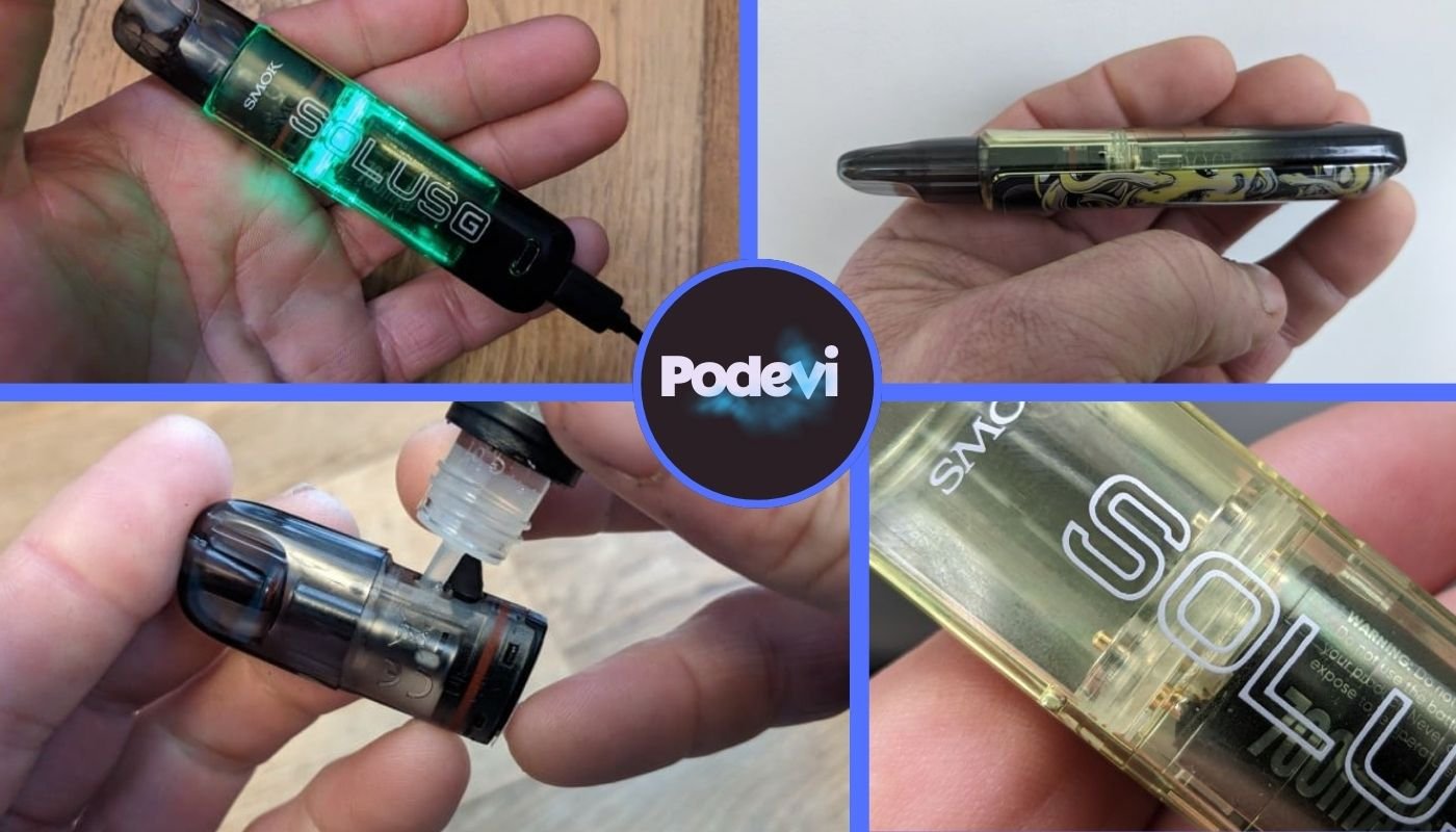 SMOK SOLUS G Pod Kit Elektronik Sigara Cihaz Kullanım ve Teknik Görsel Tasarımı